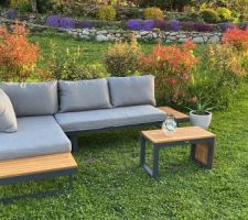 Salon de jardin cosy