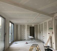Nous avons prit un jointeur pour la partie maison qui a terminé fin Septembre (nous ferons nous les joints dans le garage/pool house)