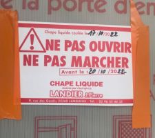 Chape liquide de coulée