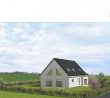 Visuel de l implantation dans le paysage de la maison