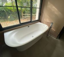 Notre baignoire enfin installêe