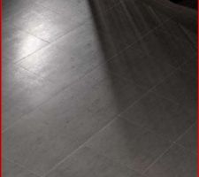 Carrelage choisi pour le bureau, les wc et le cellier en 33*33