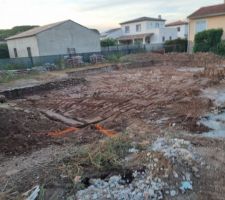 D&eacute;but  de chantier