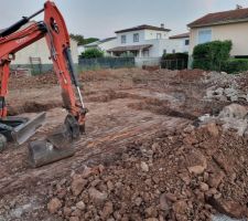 D&eacute;but  de chantier