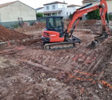 D&eacute;but  de chantier