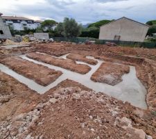 D&eacute;but  de chantier