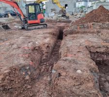 D&eacute;but  de chantier