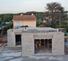 Vue dessus du plancher