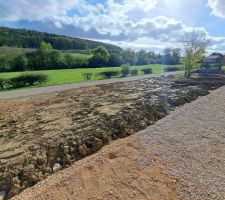 Avancement du terrassement