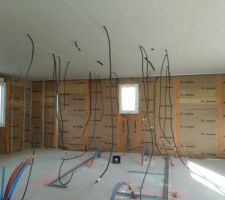 Pose du plafond suspendu