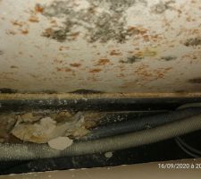 Humidité et fuite dans cuisine