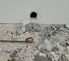 Mauvaise mise en oeuvre grille d'aération