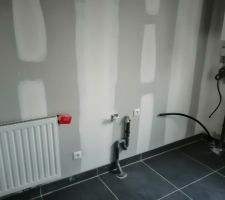 Cloisons + électricités + Plomberie