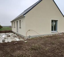 Terrassement termin&eacute;e par le professionnel