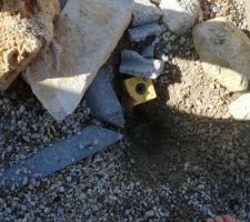 Apres deuxieme passage de GEOMETRICS un huissier et la personne qui avait implant&eacute; la maison du LOT D constate que les anciennes bornes et les nouvelles bornes ne sont pas au m&ecirc;me endroit. Les anciennes bornes avaient &eacute;t&eacute; enfoui par le passage des engins de chantier du lot D qui passait sur notre terrain. borne 9