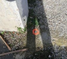 La borne 4 du terrain avec un clou