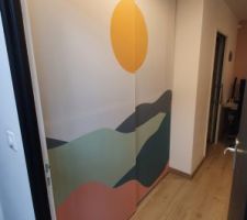 Portes de placard toile tendue