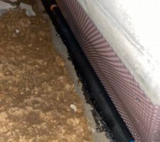 Drain installé