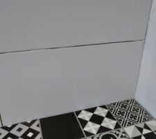 Ce que donnera le sol/mur de la salle de bain de l'étage
