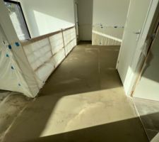 Ragréage 24h après l?avoir coulé