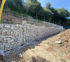 Mur gabions