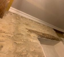 Finition corniches : enduit chaux sur MAP pour avoir la m&ecirc;me couleur que les murs