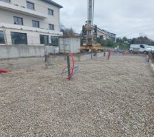 Tirage du sous dallage