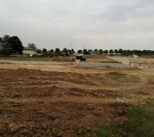 D&eacute;but du terrassement par le lotisseur