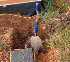 Eaux usées avec clapet anti retour