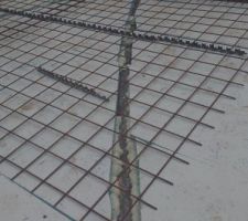 Pose de l'isolant et ferraillage pour la dalle