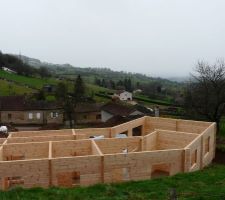 Voici la vue depuis notre terrain