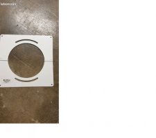 PLAQUE OBTURATION INOX GALVA 200