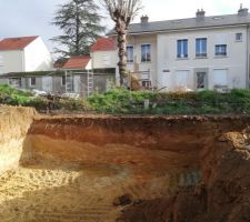 Vue du terrassement encours