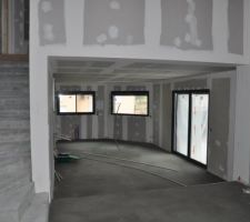 Les chapes ont été coulées