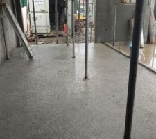 Dalle de garage faite