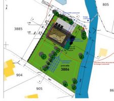 Plan de situation sur terrain