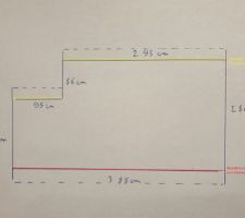 Plan plancher bois vide sur séjour