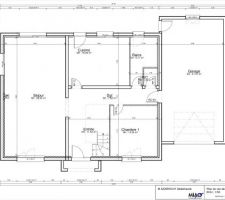 Voici le plan du rez de chaussée