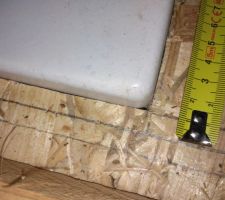 Receveur de douche Kaldewei : ajustement du plancher OSB 18mm