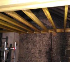 Le solivage du plafond