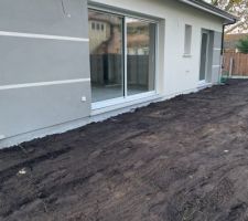 Remblaiement coté sud