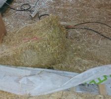 D&eacute;tail de d&eacute;coupe de botte autour d'un poteau