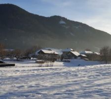 Terrain sous la neige