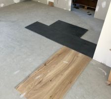 Carrelage imitation parquet pour la pi&egrave;ce de vie