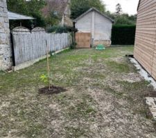 On aménage au fur et à mesure le jardin. Ça prend forme !