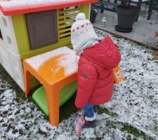 Le jardin sous la neige