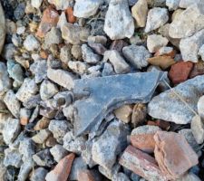 Déchets ramassés sur le terrain