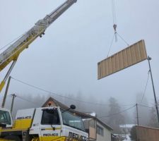 Pas de bardage, ce côté sera crépi