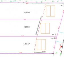 Plan de masse, limite de constructibilité