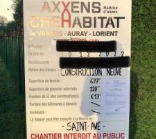 Le permis est affiché depuis début Janvier